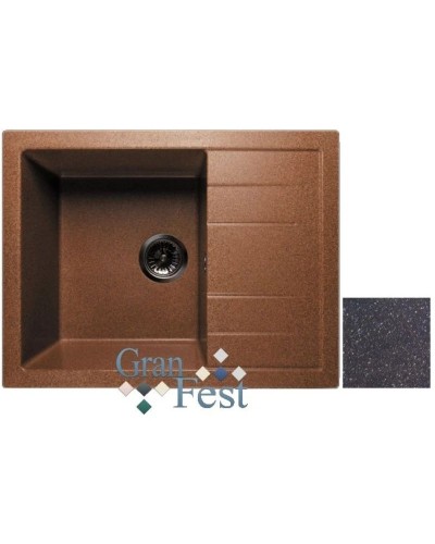 Кухонная мойка черный GranFest Quadro GF-Q650L
