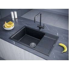 Кухонная мойка Paulmark Verlass PM317850-BLM Черный металлик