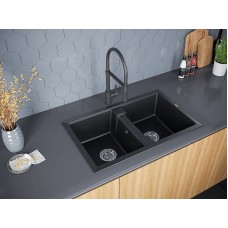 Кухонная мойка Paulmark Zwilling PM238150-BLM Черный металлик