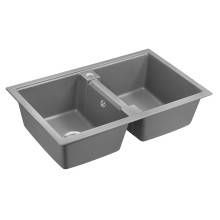 Кухонная мойка Paulmark Zwilling PM238150-GRM Серый металлик