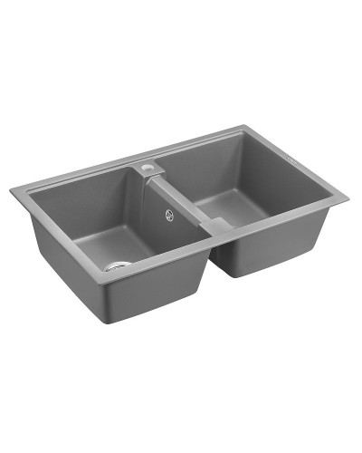 Кухонная мойка Paulmark Zwilling PM238150-GRM Серый металлик