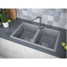 Кухонная мойка Paulmark Zwilling PM238150-GRM Серый металлик