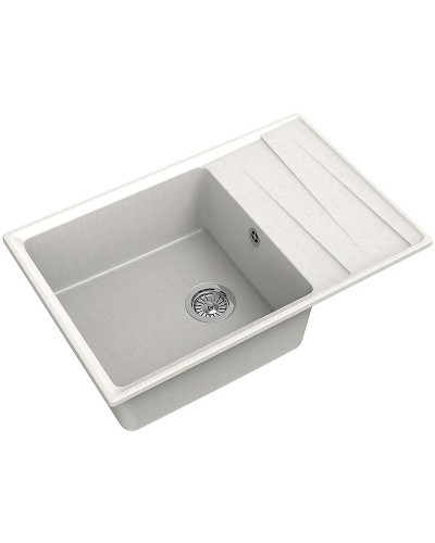 Кухонная мойка GranFest Level GF-LV-760L Белая