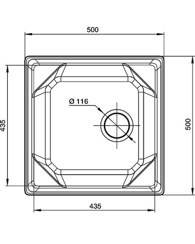 Кухонная мойка GranFest Unique GF-U-500 Графит