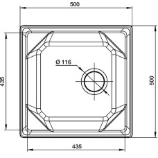 Кухонная мойка GranFest Unique GF-U-500 Песочная