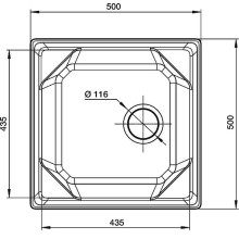 Кухонная мойка GranFest Unique GF-U-500 Черная