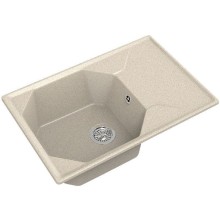 Кухонная мойка GranFest Unique GF-U-740L Бежевая