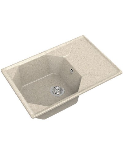 Кухонная мойка GranFest Unique GF-U-740L Бежевая