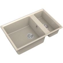 Кухонная мойка GranFest Level GF-LV-760K Бежевая