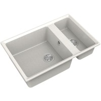 Кухонная мойка GranFest Level GF-LV-760K Белая