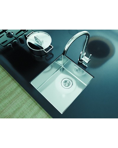 Кухонная мойка Florentina Оптима-400 OHM.360.400.В.10.S.10 Нержавеющая сталь сатинированная