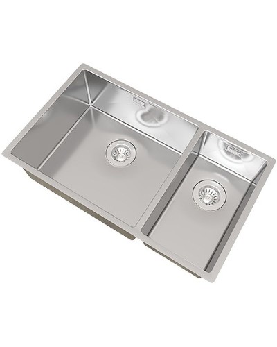Кухонная мойка Florentina Оптима-740 OHM.460/220.400.В.20.S.10 Нержавеющая сталь сатинированная