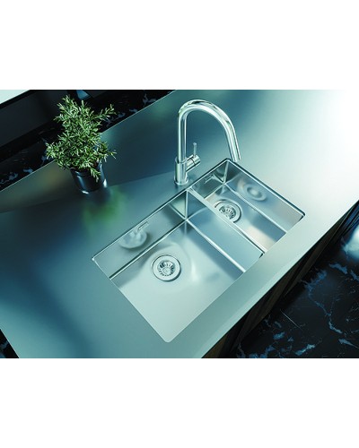 Кухонная мойка Florentina Оптима-740 OHM.460/220.400.В.20.S.10 Нержавеющая сталь сатинированная