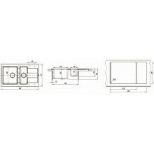 Кухонная мойка Florentina Комби-860К 21.410.D0860.201 Жасмин