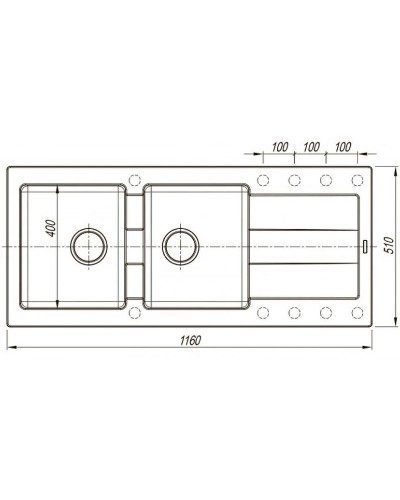 Кухонная мойка Florentina Комби-1160 21.415.E1160.202 Шампань