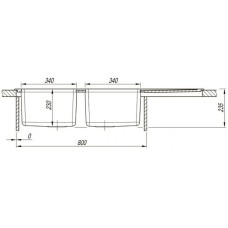 Кухонная мойка Florentina Комби-1160 21.415.E1160.202 Шампань