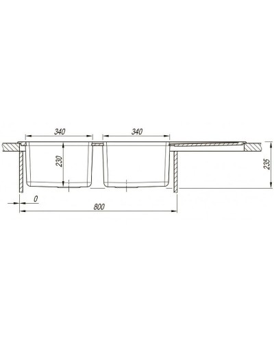Кухонная мойка Florentina Комби-1160 21.415.E1160.202 Шампань