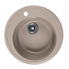 Кухонная мойка бежевый Rossinka RS51R-Beige-Granite