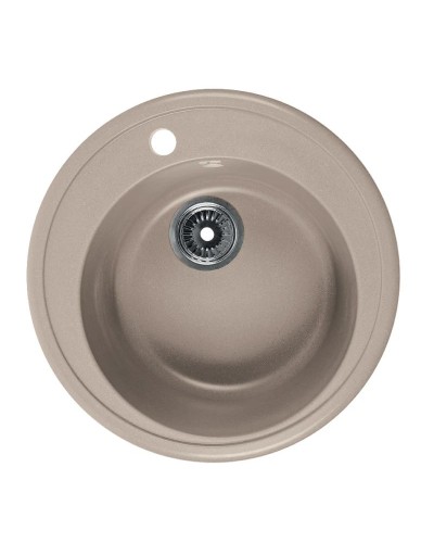 Кухонная мойка бежевый Rossinka RS51R-Beige-Granite