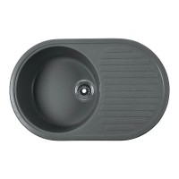 Кухонная мойка серый Rossinka RS74-46RW-Gray-Quartz