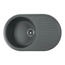 Кухонная мойка серый Rossinka RS74-46RW-Gray-Quartz