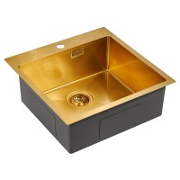 Кухонная мойка Paulmark Velten 51 PM905151-BG Брашированное золото