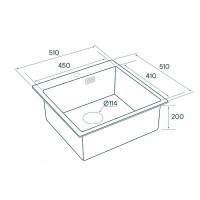 Кухонная мойка Paulmark Velten 51 PM905151-BG Брашированное золото