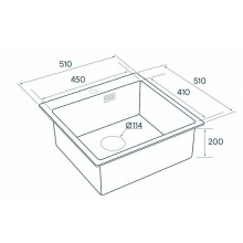Кухонная мойка Paulmark Velten 51 PM905151-BG Брашированное золото