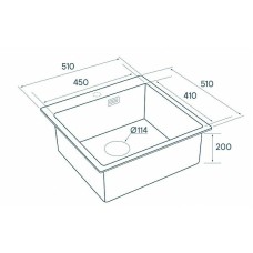 Кухонная мойка Paulmark Velten 51 PM905151-BG Брашированное золото