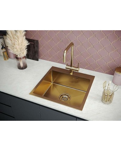 Кухонная мойка Paulmark Velten 51 PM905151-BG Брашированное золото