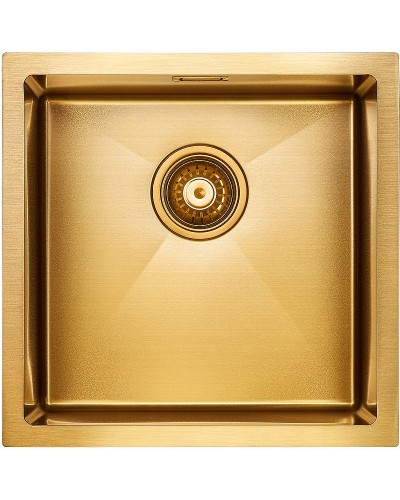 Кухонная мойка Paulmark Aller 44 PM904444-BG Брашированное золото