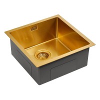 Кухонная мойка Paulmark Aller 44 PM904444-BG Брашированное золото