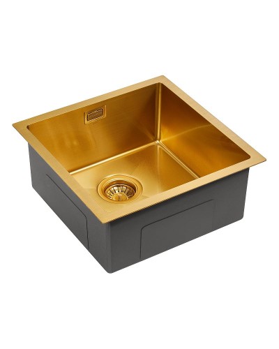 Кухонная мойка Paulmark Aller 44 PM904444-BG Брашированное золото
