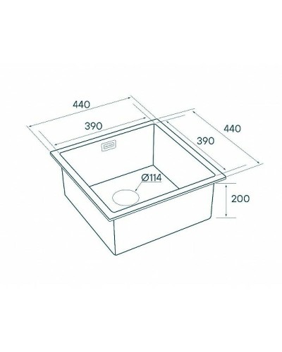 Кухонная мойка Paulmark Aller 44 PM904444-BG Брашированное золото