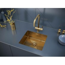 Кухонная мойка Paulmark Aller 44 PM904444-BG Брашированное золото