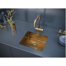 Кухонная мойка Paulmark Aller 44 PM904444-BG Брашированное золото