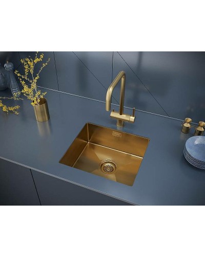 Кухонная мойка Paulmark Aller 44 PM904444-BG Брашированное золото