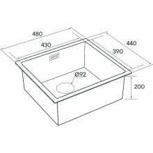 Кухонная мойка Paulmark Weser 48 PM804844-BG Брашированное золото