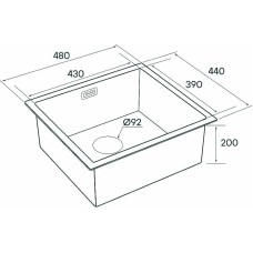 Кухонная мойка Paulmark Weser 48 PM804844-BG Брашированное золото