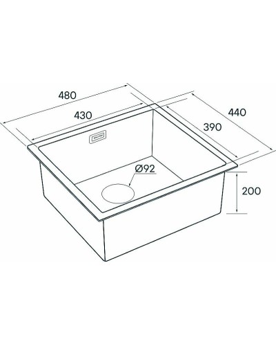 Кухонная мойка Paulmark Weser 48 PM804844-BG Брашированное золото