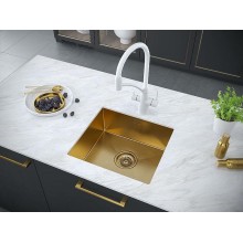 Кухонная мойка Paulmark Weser 48 PM804844-BG Брашированное золото