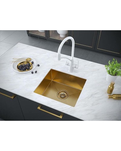 Кухонная мойка Paulmark Weser 48 PM804844-BG Брашированное золото