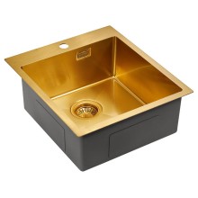 Кухонная мойка Paulmark Neckar 45 PM804551-BG Брашированное золото