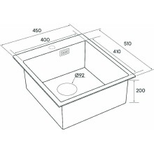 Кухонная мойка Paulmark Neckar 45 PM804551-BG Брашированное золото