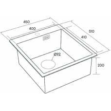 Кухонная мойка Paulmark Neckar 45 PM804551-BG Брашированное золото
