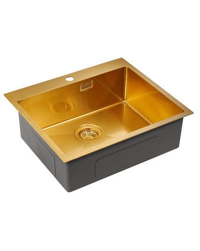 Кухонная мойка Paulmark Isar 59 PM805951-BG Брашированное золото