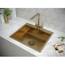 Кухонная мойка Paulmark Isar 59 PM805951-BG Брашированное золото