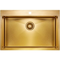 Кухонная мойка Paulmark Saar 75 PM807551-BG Брашированное золото