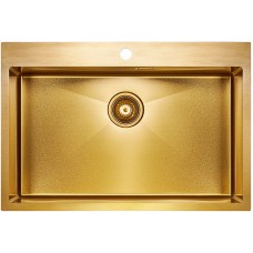 Кухонная мойка Paulmark Saar 75 PM807551-BG Брашированное золото
