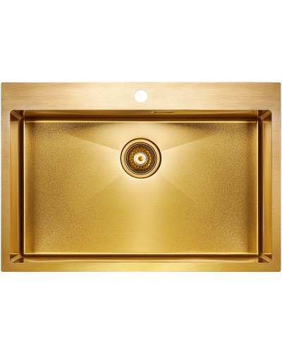 Кухонная мойка Paulmark Saar 75 PM807551-BG Брашированное золото